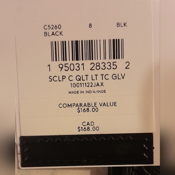 NEW Coach Black Tech Glove size 8 - Picture 4 of 4